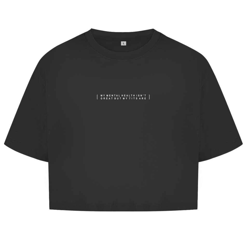 MENTAL HEALTH - Damen Oversize Crop Top