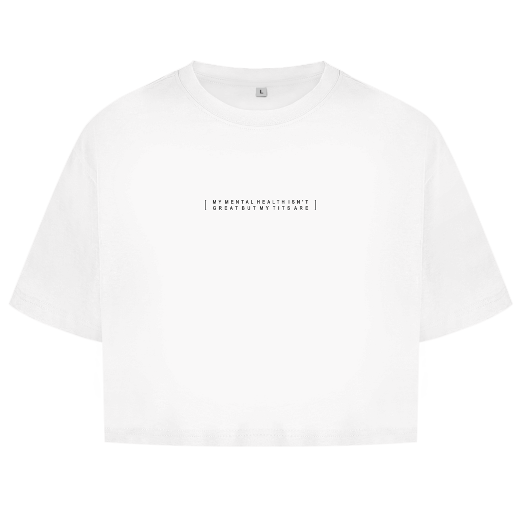 MENTAL HEALTH - Damen Oversize Crop Top
