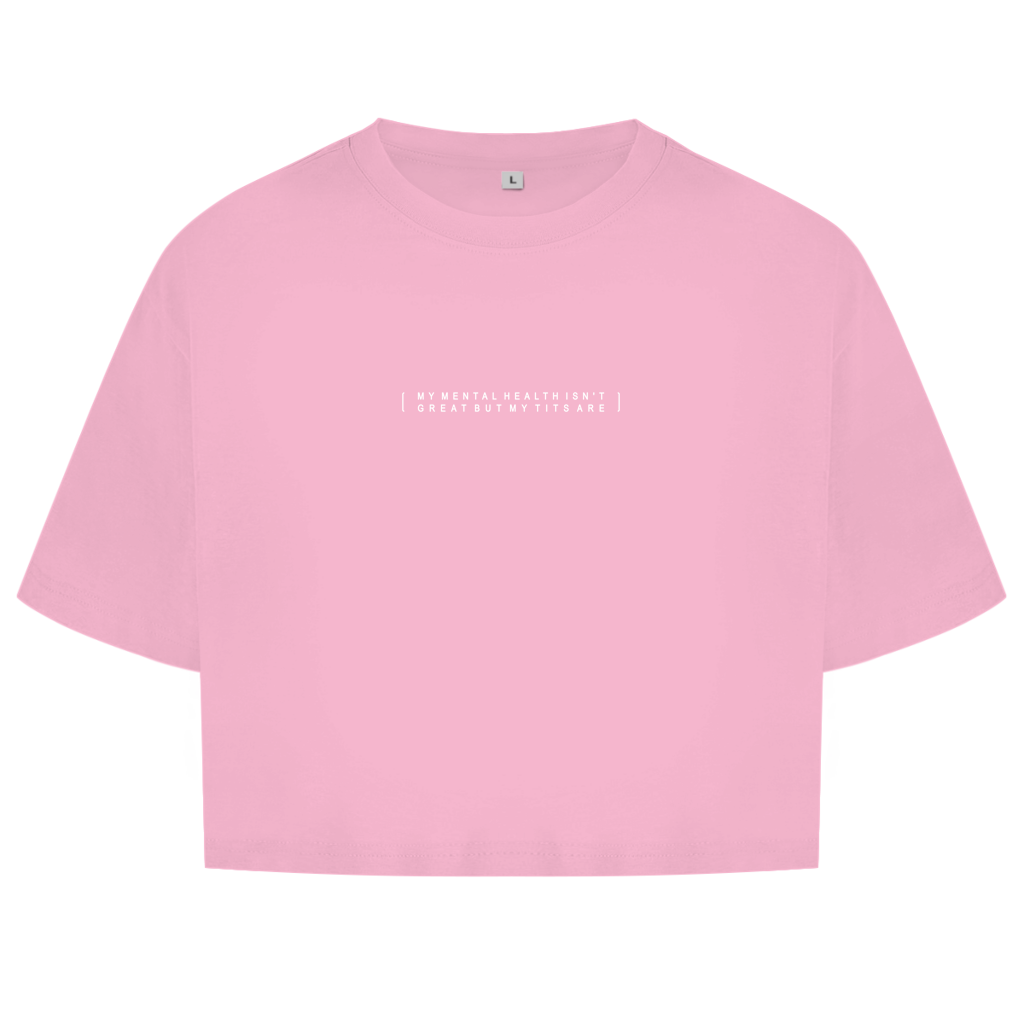 MENTAL HEALTH - Damen Oversize Crop Top