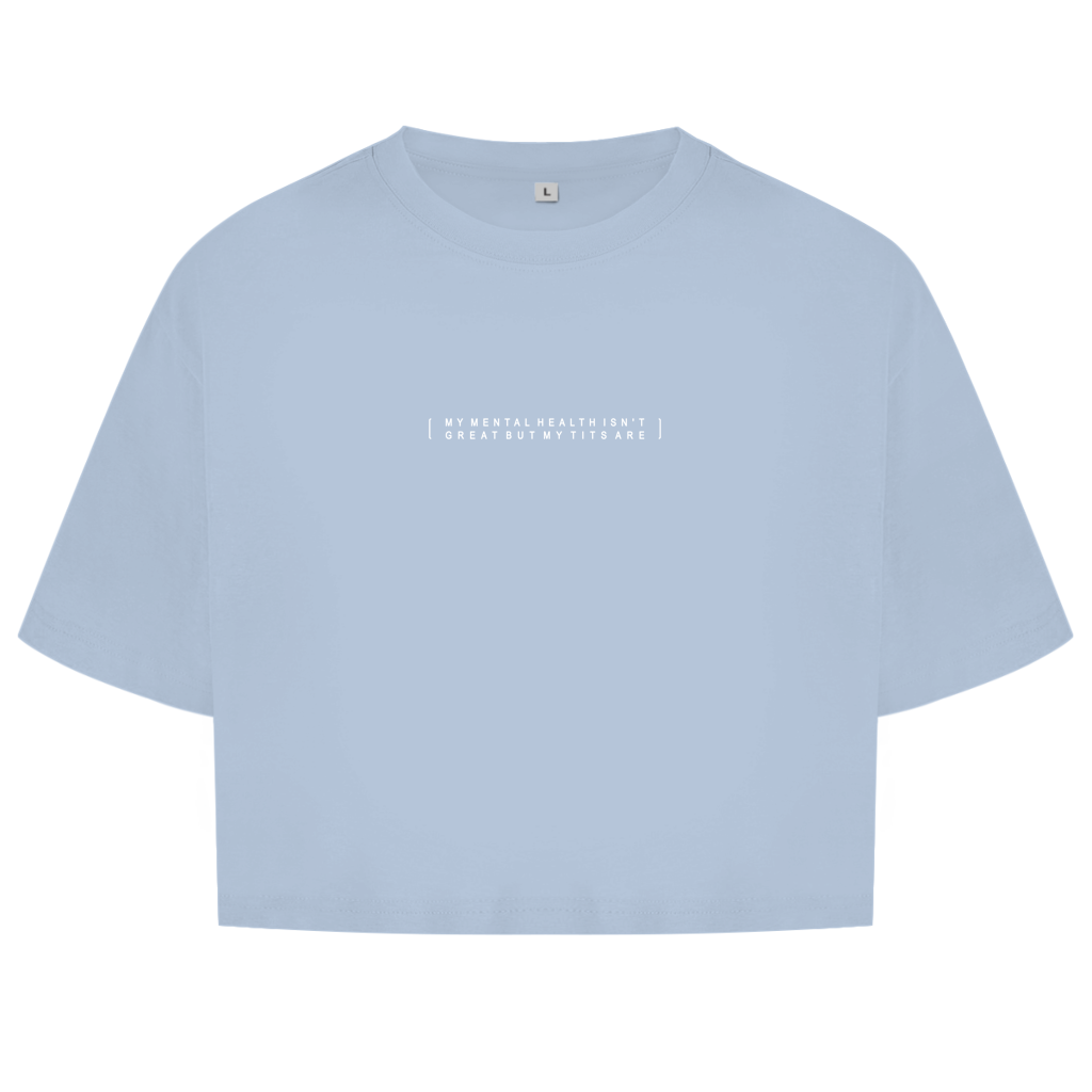 MENTAL HEALTH - Damen Oversize Crop Top